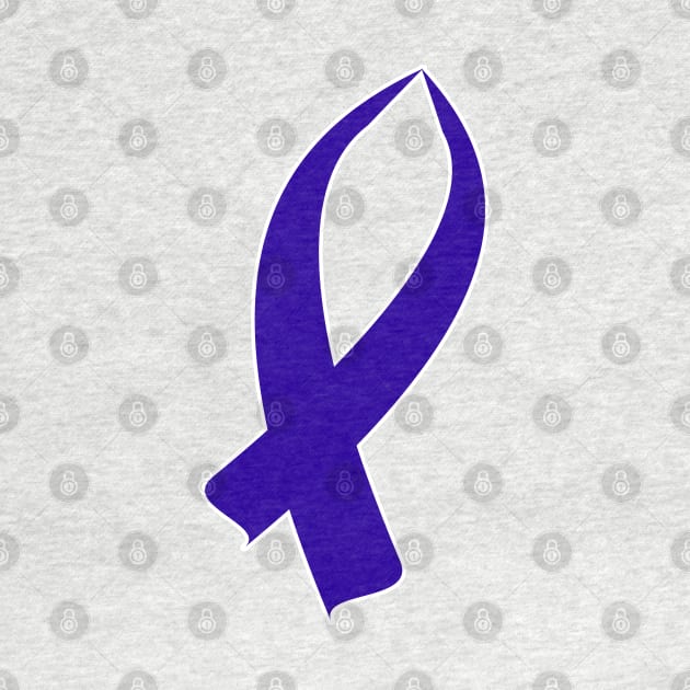 Awareness Ribbon (Dark Blue) by BlakCircleGirl